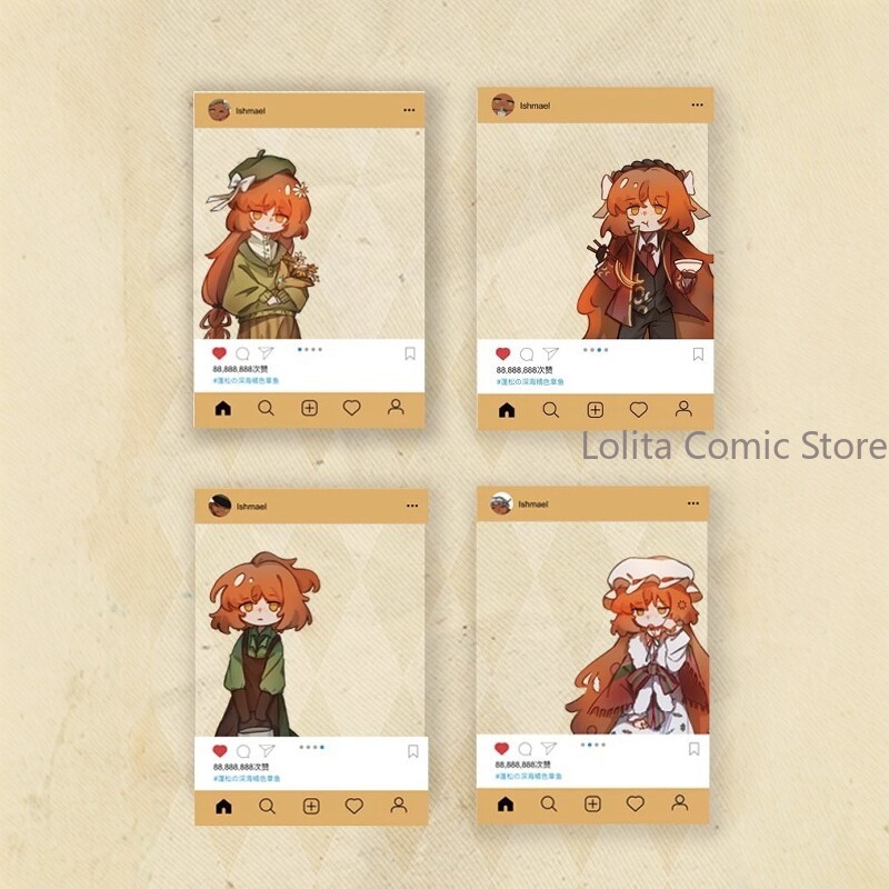 Cosplay Prop Display - Anime Limbus Company Ishmael transparent card