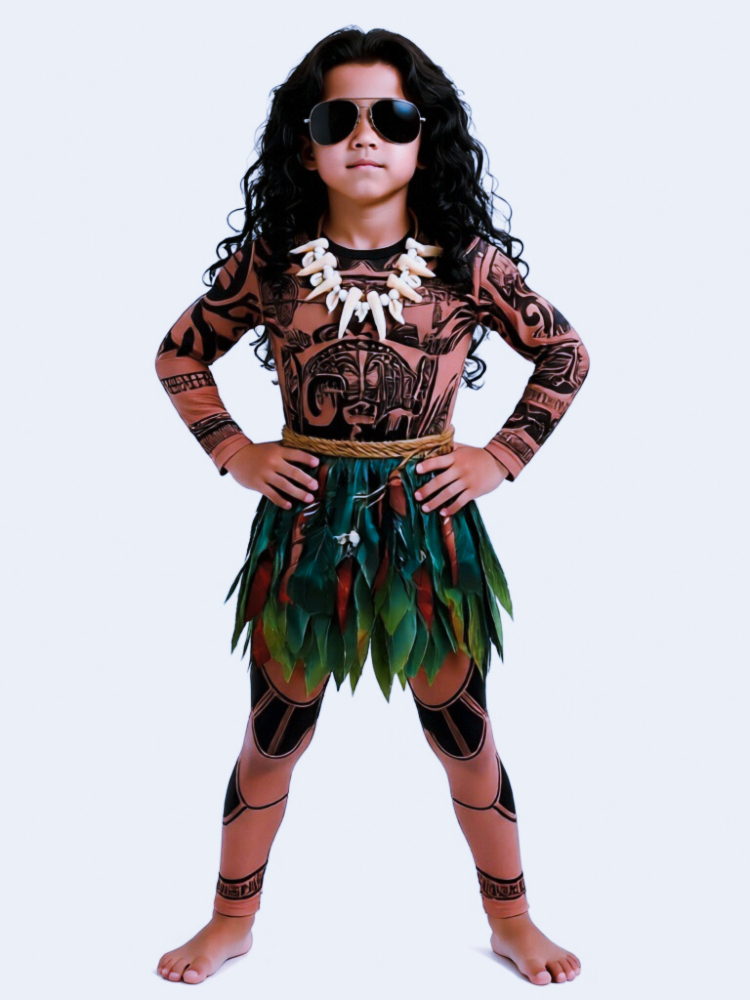 Cosplay Prop Patterns - Summer Moana Maui Kids Boys Costume