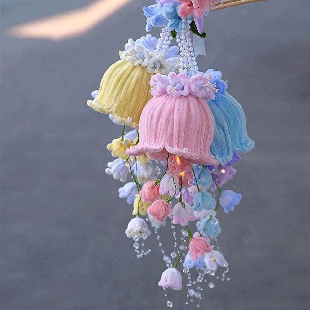 Cosplay Prop Making - Handmade Bellflower Lantern Luminous Twisted Stick