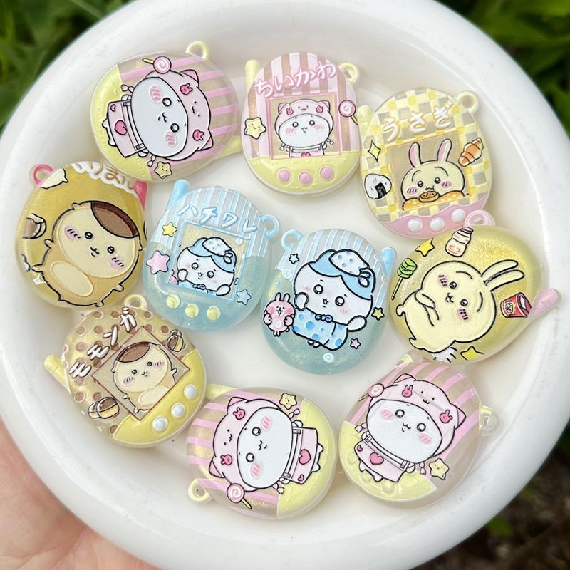 Evoker Cosplay Prop - Cartoon Luminous Printed Chiikawa Hole Keychain
