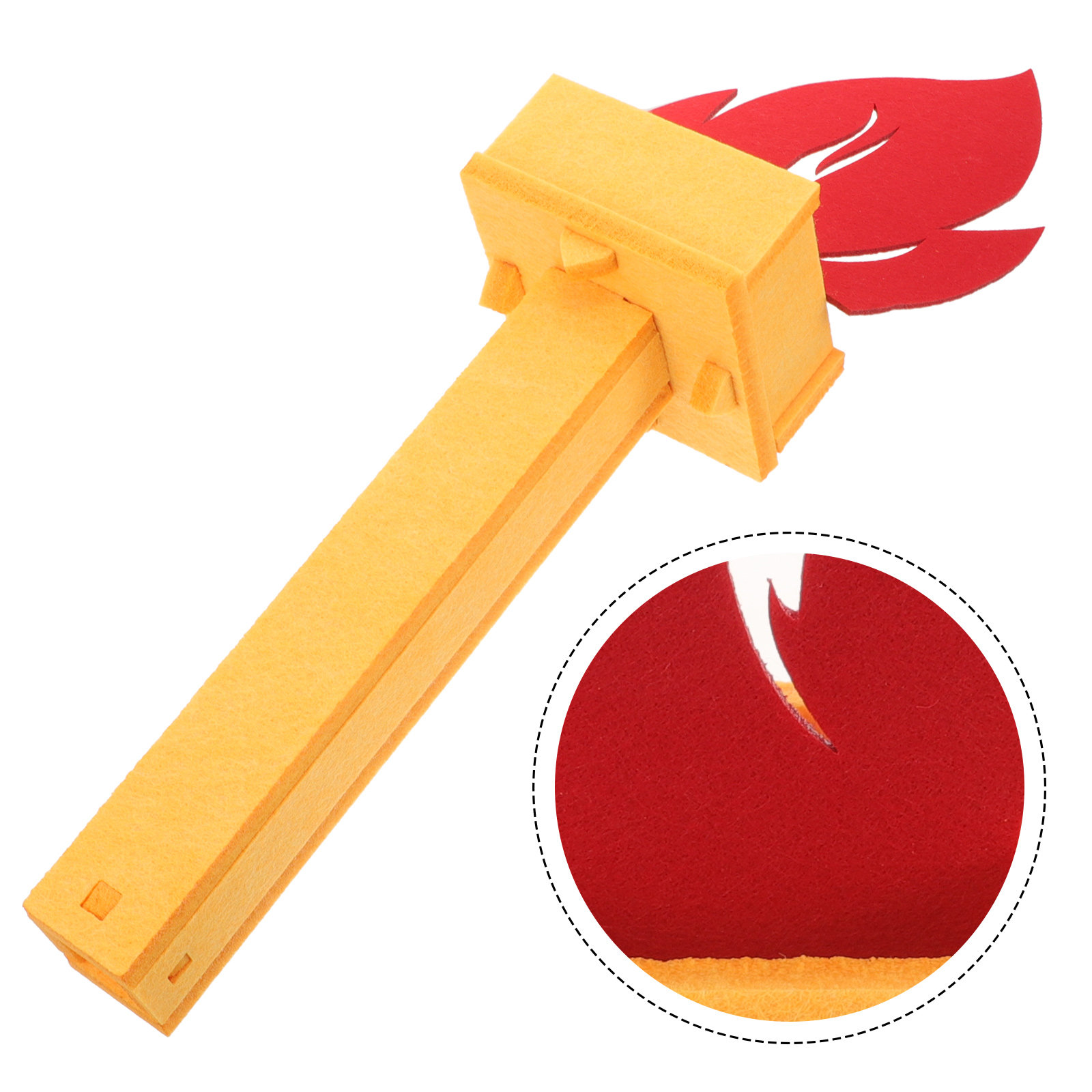 Cosplay Flame Prop - 3D Torch Prop Lightweight Fireless Torch