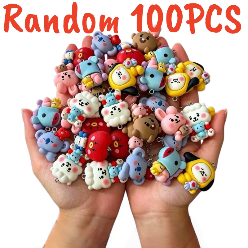 Cosplay Prop Making - 100PCS BT21 Resin Charms DIY Craft