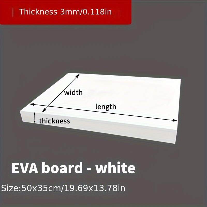 EVA Foam Board 14x39 Inch, 3mm - Cosplay Prop Foam Board 评论和价格