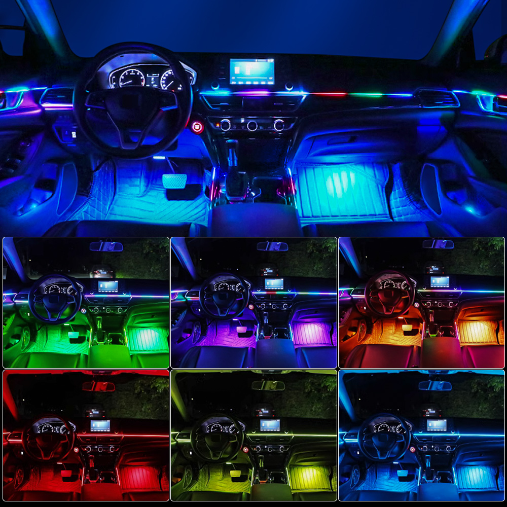 18/22 in 1 Acrylic Led Car Amb - Led El Wire 评论和价格