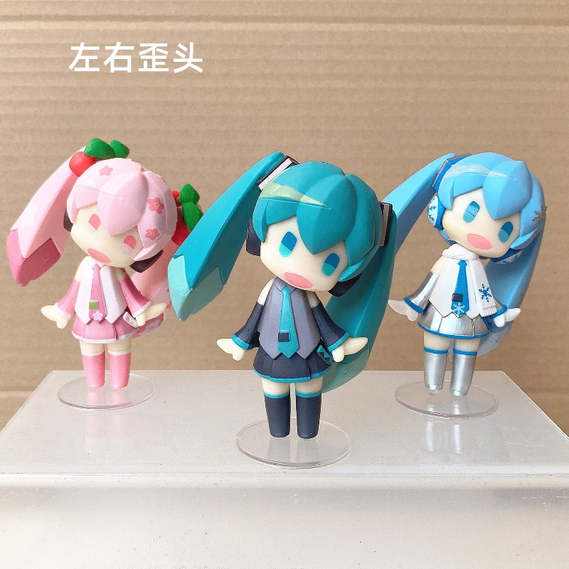 10CM Anime Figure Hatsune Miku - Cosplay Prop Building 评论和价格