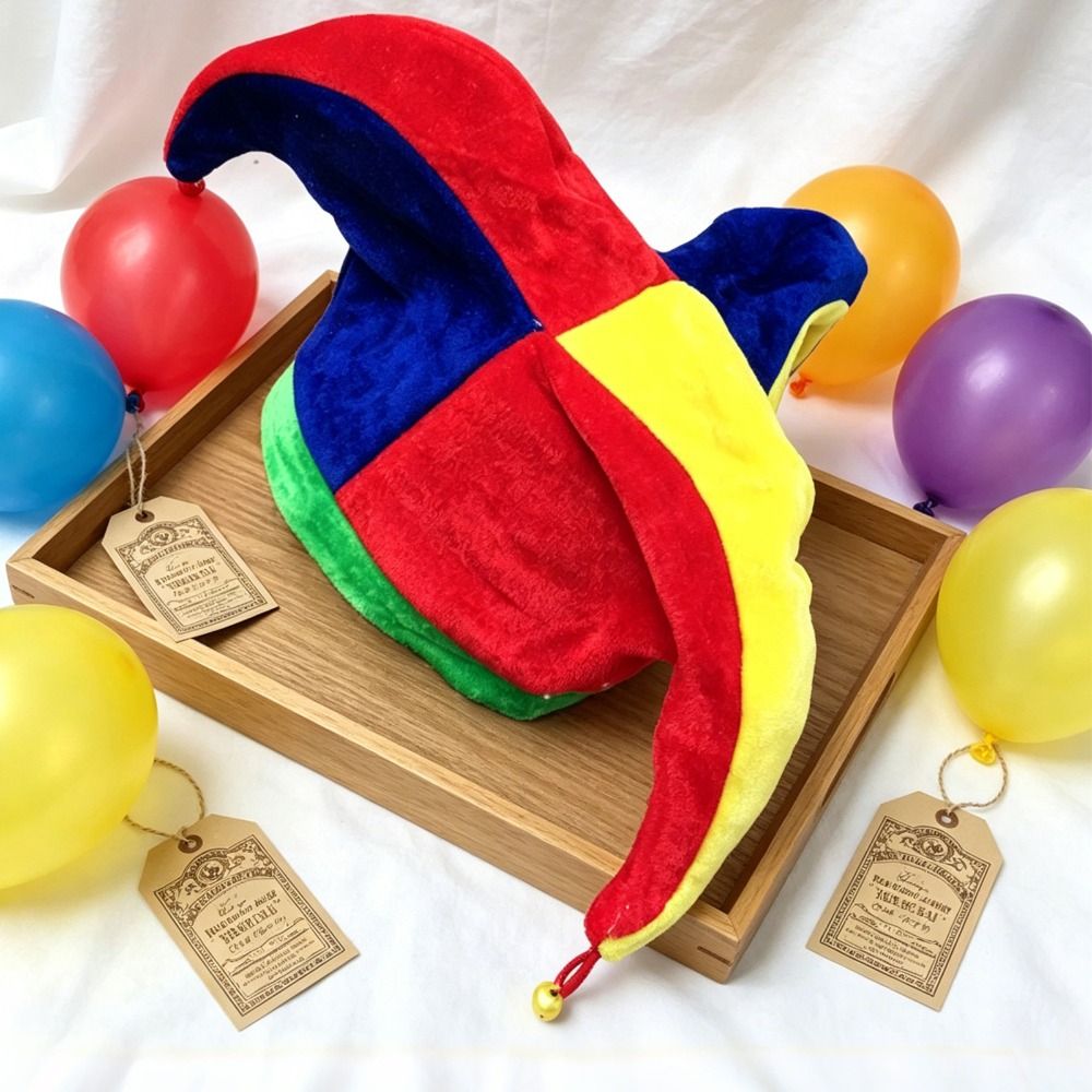 Cap Prop Multicolor Clown Hat  - Cosplay Prop Patterns 评论和价格