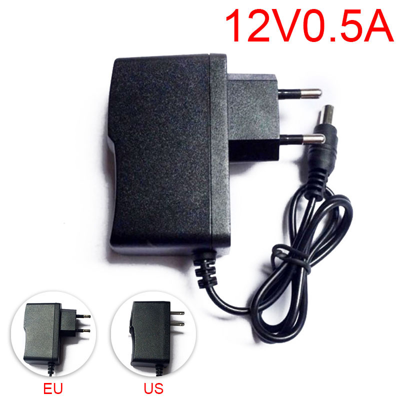 12V 0.5A 500mA US EU Plug 100- - Led El Wire 评论和价格