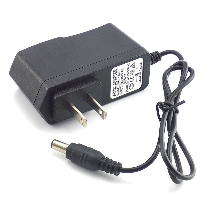 12V 0.5A 500mA US EU Plug 100- - Led El Wire 评论和价格