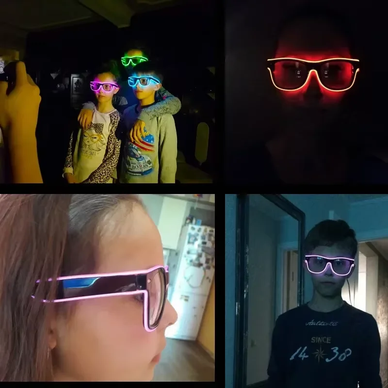 Neon LED Glowing Sunglasses Co - Led El Wire 评论和价格