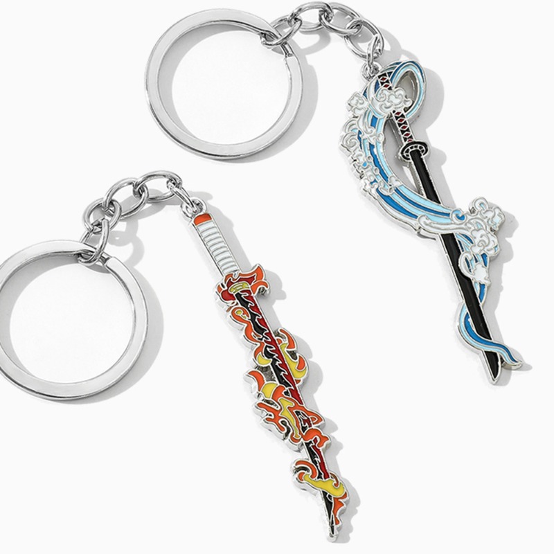 Anime Sword Keychain Demon Sla - Cosplay Prop Katana 评论和价格