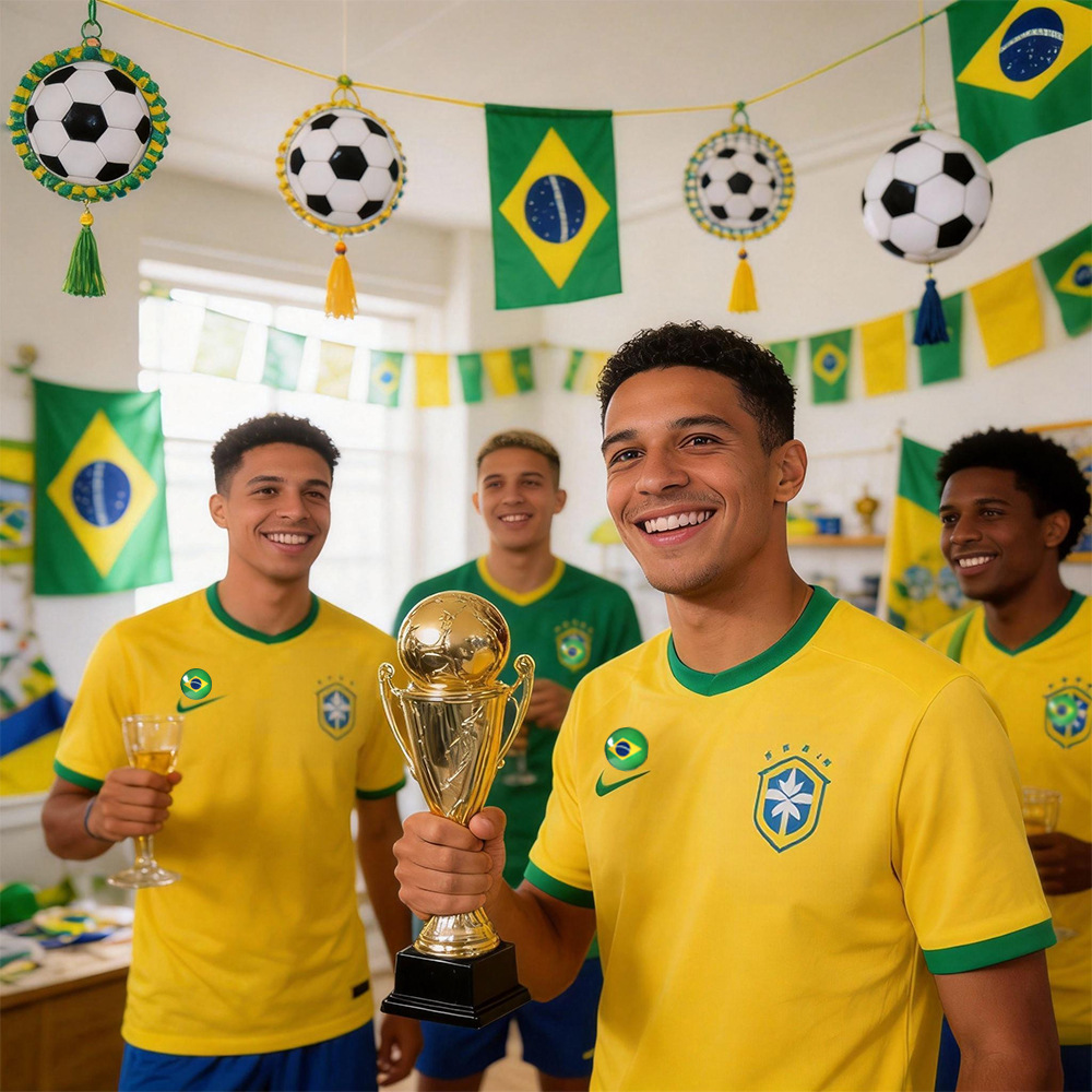 50pcs/lot Nation Flags Brazil  - Cosplay Prop Making 评论和价格