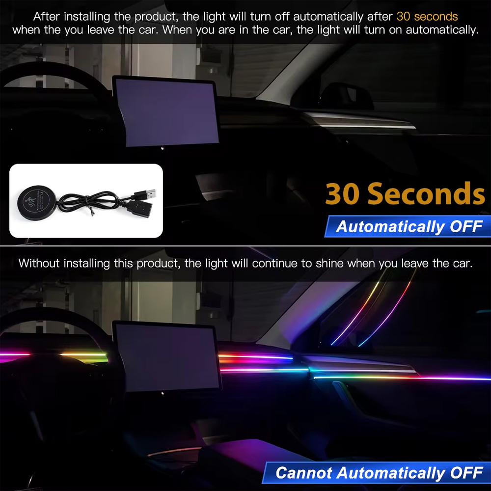 Car Interior Ambient Light Sym - Led El Wire 评论和价格