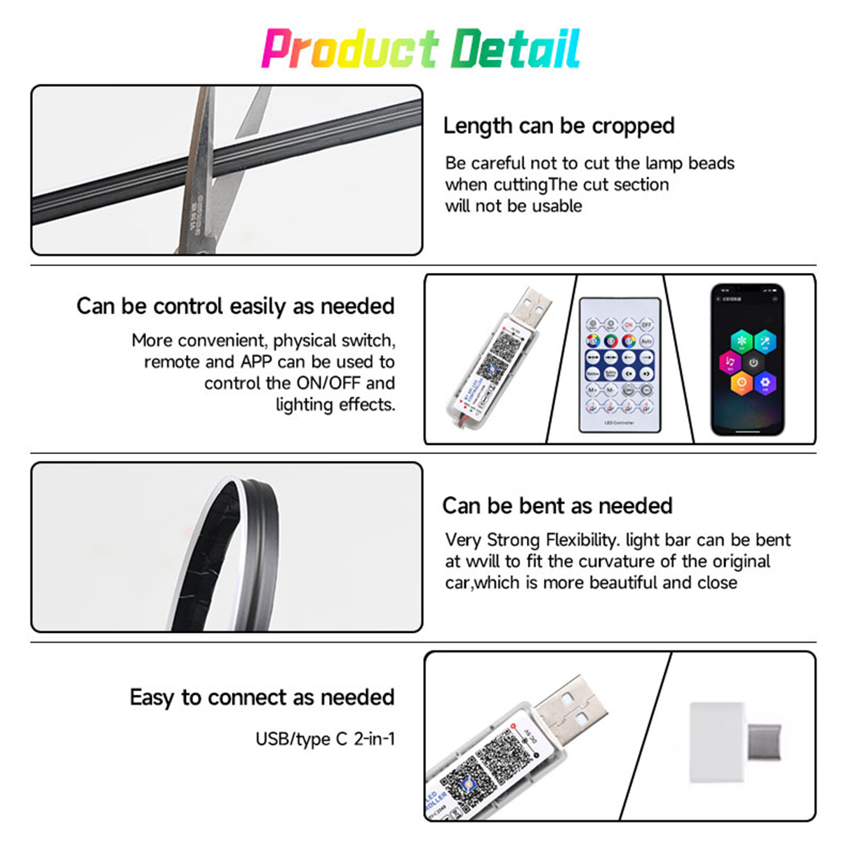 Car Interior Ambient Light Sym - Led El Wire 评论和价格
