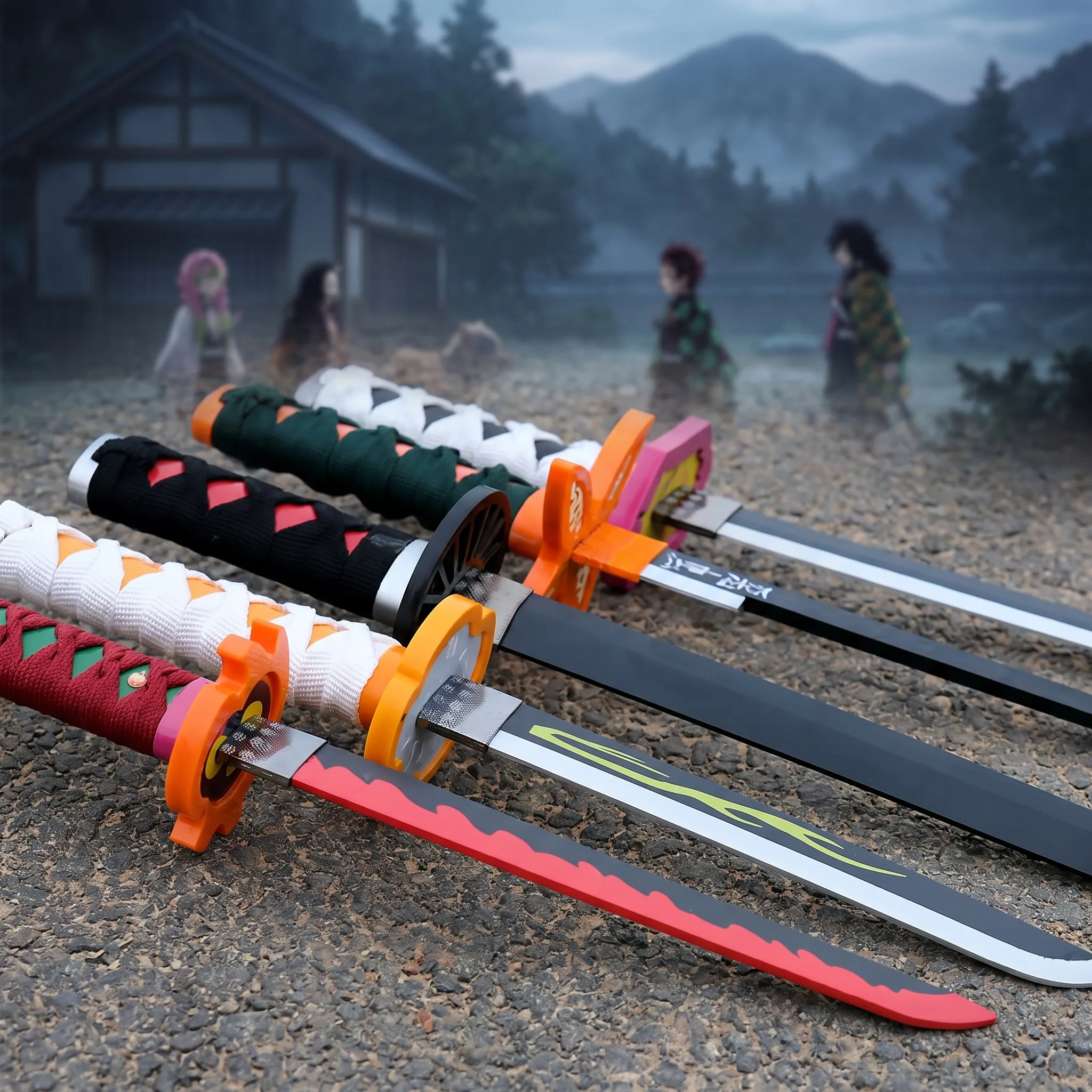 72 104cm Demon Slayer Katana T - Cosplay Prop Katana 评论和价格