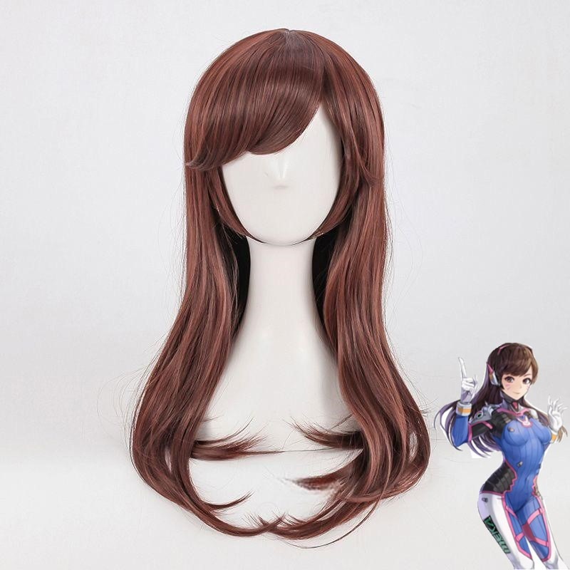 Cosplay Wig Anime Game Overwat - Dva Cosplay Prop 评论和价格