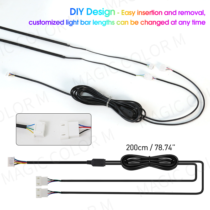 Vgetting 140/55.1inch Car Ambi - Led El Wire 评论和价格