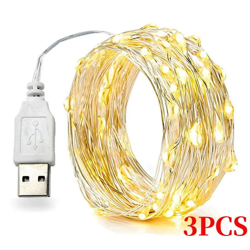 3PCS 5/10/20M Copper Wire LED  - Led El Wire 评论和价格