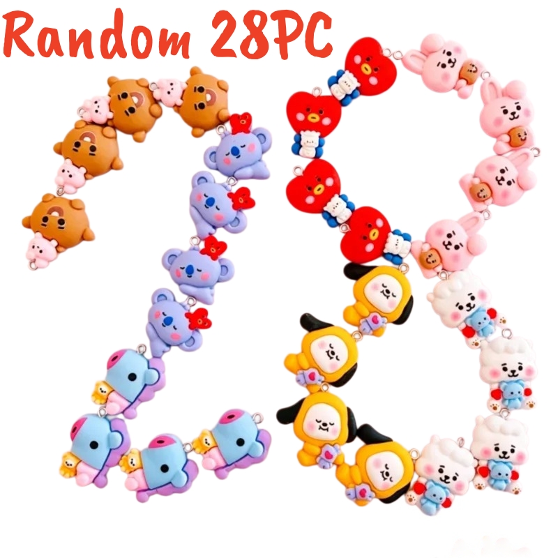 100PCS BT21 Resin Charms DIY C - Cosplay Prop Making 评论和价格